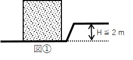 がけの高さが2メートル以下のとき