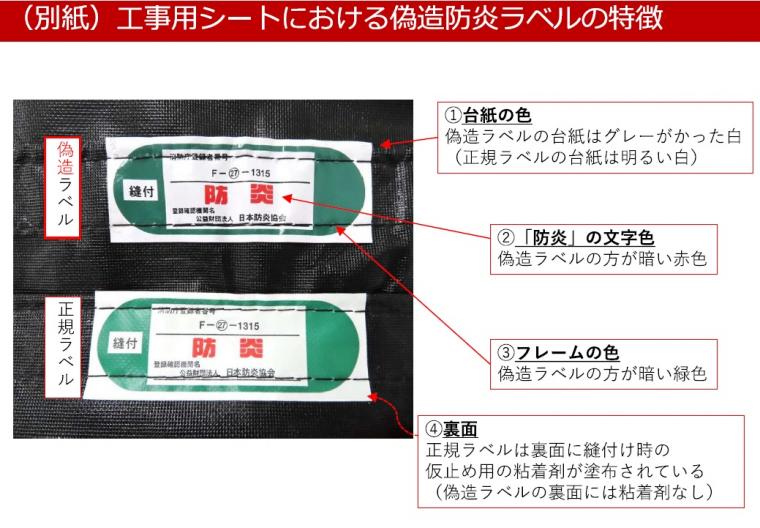 偽造ラベル